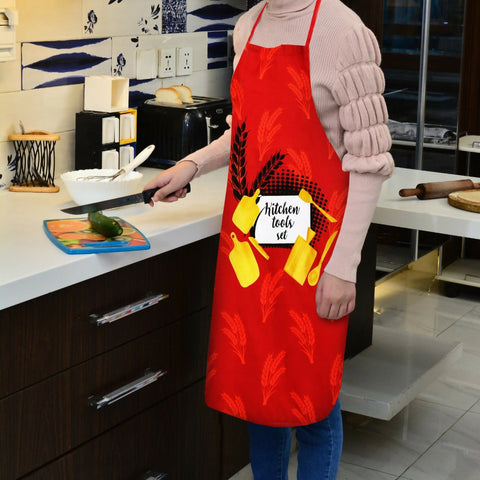 Cooking-Kitchen-Aprons-for-Women-Men-KA013-Apricot-1434