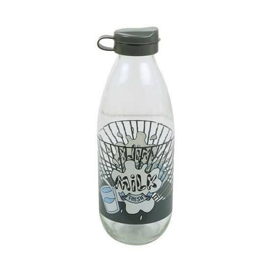 Glass Water and Milk Bottle 1000ml-IMPORTED