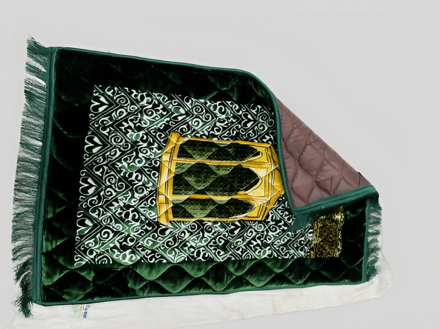 Premium Quality Blue Velvet with Foam Jaye Namaz ( Jae Namaz ) - ValueBox