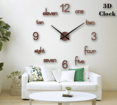 Big Eleven Wooden Wall Clock - 3d Laser Cut - Home Decore Wooden Wall Clock