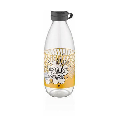 Glass Water and Milk Bottle 1000ml-IMPORTED - ValueBox