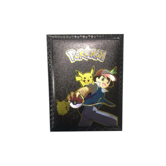 10 Pcs Pokemon Black Gold Foil Cards Pack Anime Cartoon Pokemon English Version Tcg Card For Fans Collection - ValueBox
