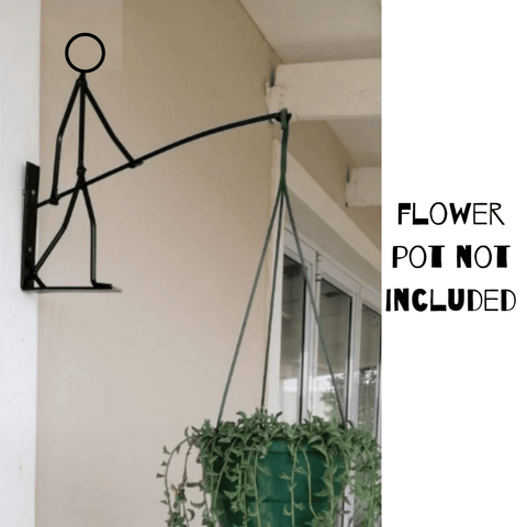 Iron Garden Wall Hanging Stand – Flower Plant Pot Bracket Hook Shelf Stand Holder - ValueBox