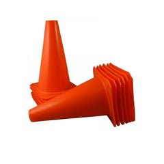 Pack of 10 - Training Sports Soccer Cones - 9" - Orange