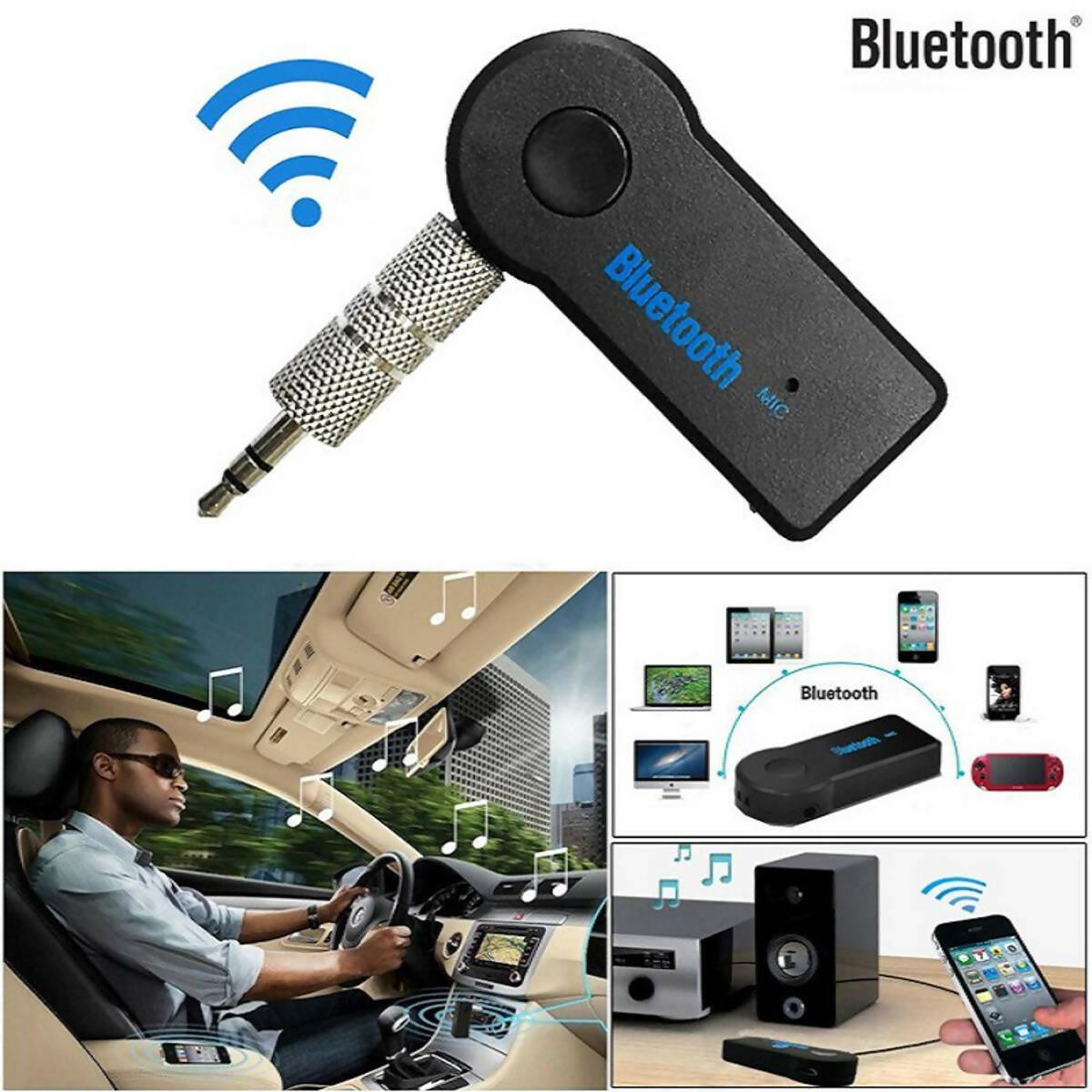 Car Bluetooth Aux Music Receiver Universal 3.5 mm Streaming Wireless - ValueBox