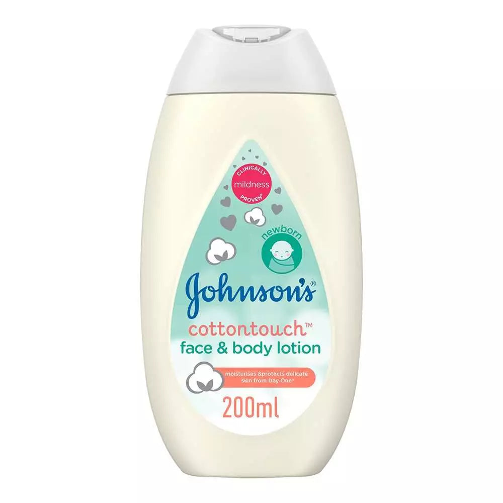 J&J Cotton Touch Face & Body 200ML Baby Lotion