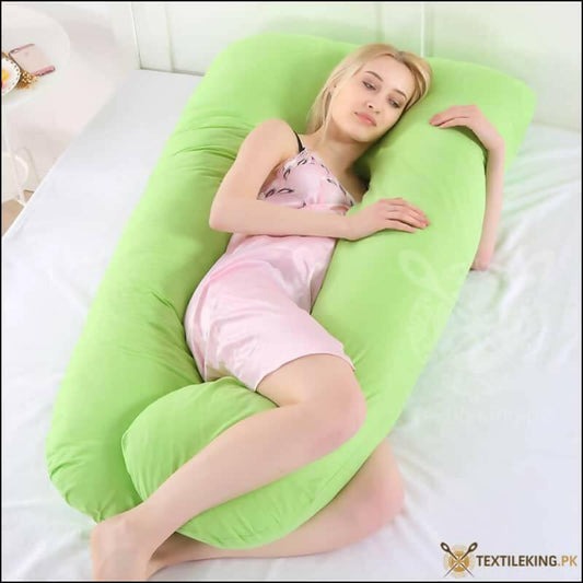 U-Shaped Maternity/Pregnancy Pillow - Green - ValueBox