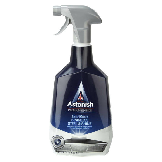 Astonish Stainless Steel Cleaner & Shiner - 750ml - Made in UK