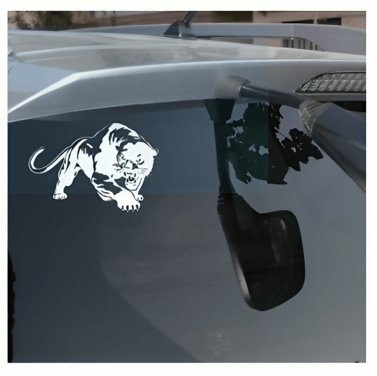 20x13cm Panther Car Body Decal Car Stickers Motorcycle Decorations Black/White Car Accessories - ValueBox