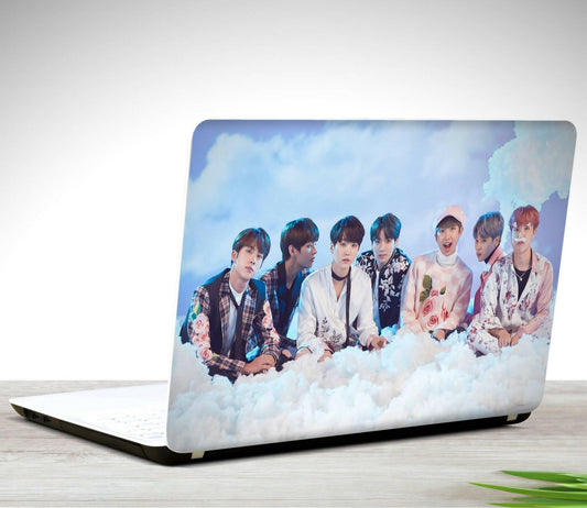 BTS Bangtan Boys Street Cloud Laptop Back Skin - ValueBox