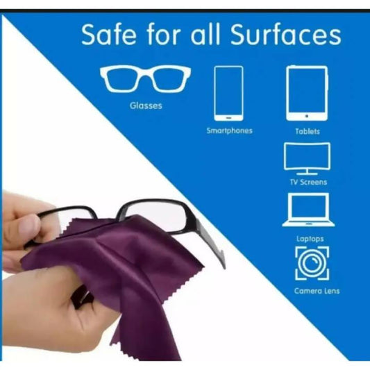 10 Pcs Cloth Microfiber Cleaning Cloth For Glasses Spectacle Lens Screen Camera Household Cleaning Tools Accessories 1bag - ValueBox