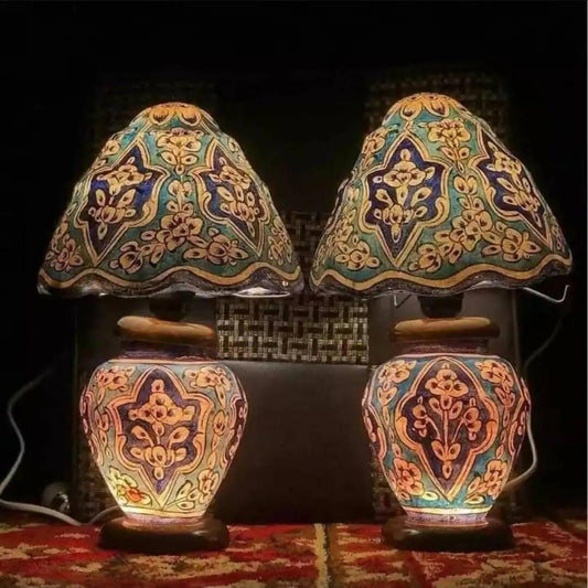 Camel Skin table Lamp Export Quality ( Height32cm)