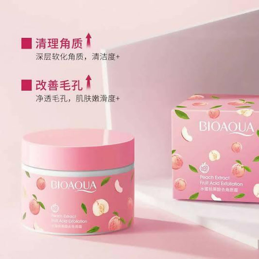 BIOAQUA Peach Exfoliating Cream Facial Scrub Exfoliant Body Scrub Moisturizing Nourishing Exfoliator Skin Care Exfoliants