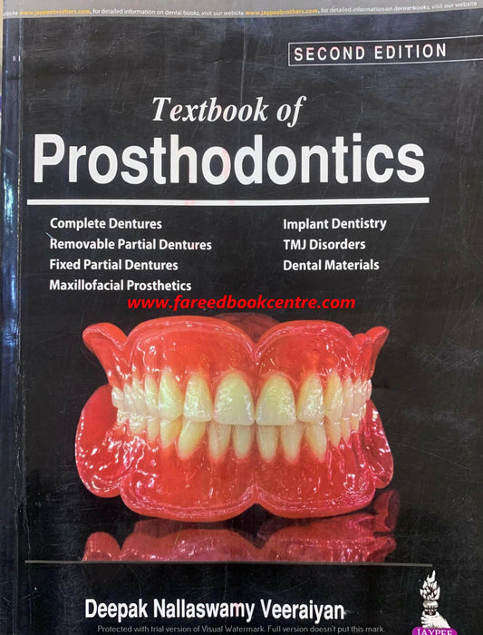 Textbook Of Prosthodontics By Deepak Nallaswamy Veeraiyan - ValueBox