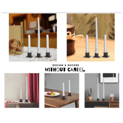Candlestick Long Service Life Iron Tealight Candle Holder - ValueBox