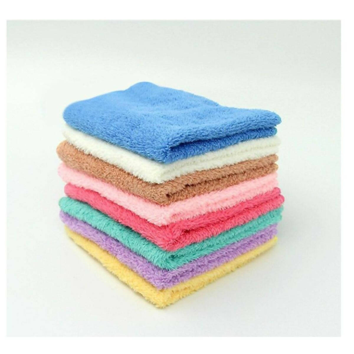 6Pcs Soft Hand Towels 12 x 12 inch Mix Colors Cotton Towel