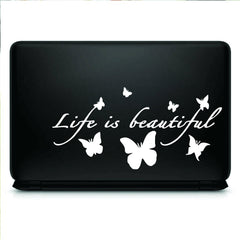 Life is beautiful New desing Vinyl Decal Laptop Sticker, Laptop Stickers for Boys and Girls, Bike Stickers, Car Bumper Stickers by Sticker Studio - ValueBox