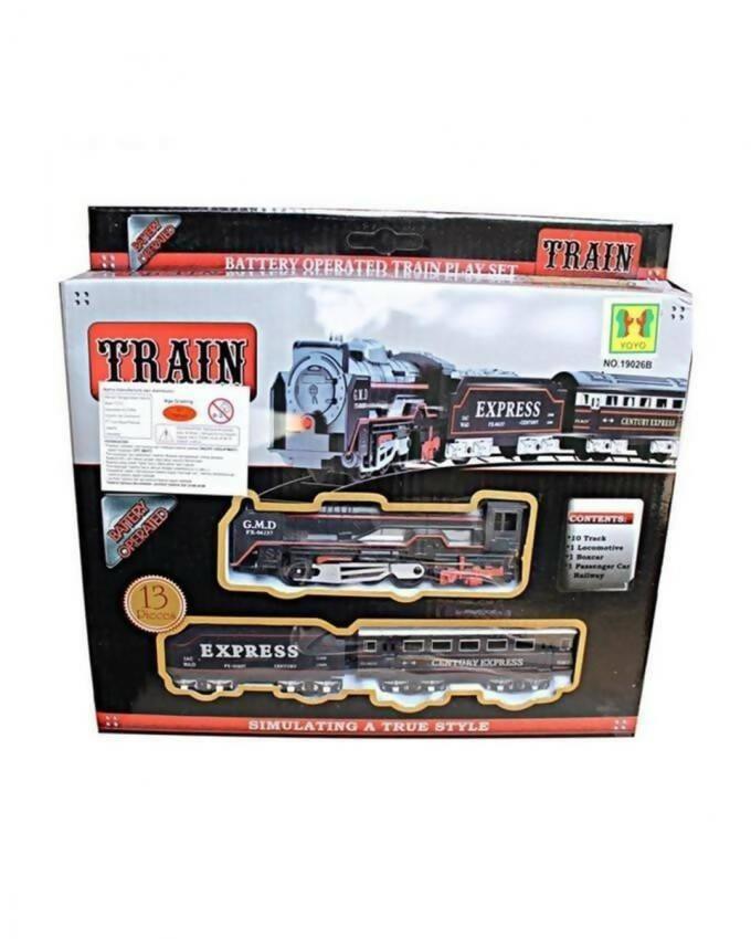 Battery Operated Train Toy - Black - ValueBox