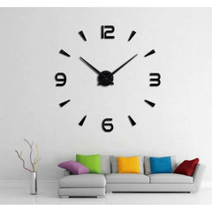 Wooden Large DIY Wall Clock Modern Design 3D Wall Clock - Home Decor - Living Room Wall Clock