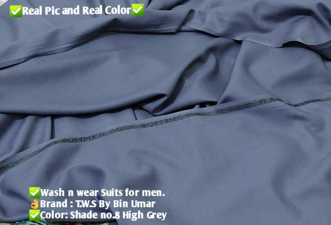 Pure summer wash n wear | Gents suits Light color wash n wear | Unstitched gents wash n wear - ValueBox