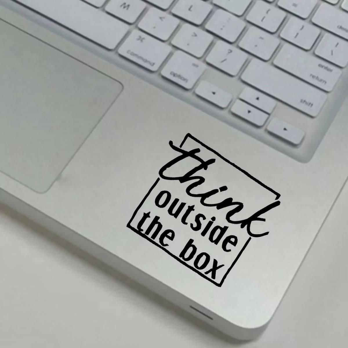 Think Outside the Box Motivational Laptop Sticker for Girls and Boys Decal New Design, Laptop Accessories, Laptop Decoration, Car Stickers, Wall Stickers High Quality Vinyl Stickers by Sticker Studio - ValueBox