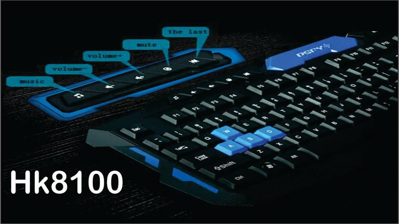 HK8100 Wireless Multimedia Gaming Keyboard + 2.4GHz 4… - ValueBox