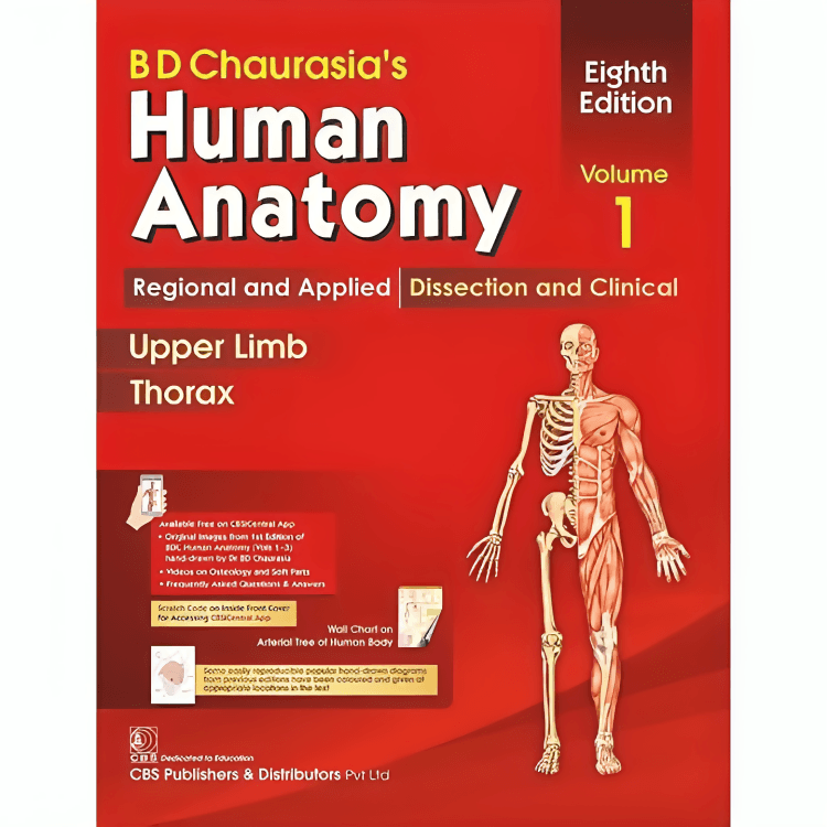 Human Anatomy Upper Limb Tharax by Bd Chaurasia Vol 1 (8th Edition) - ValueBox