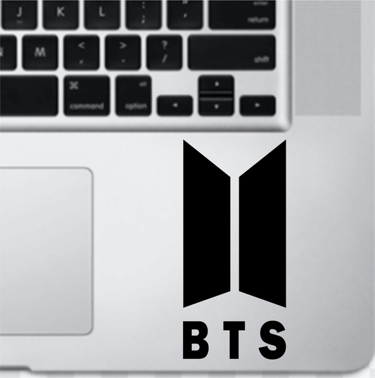 BTS Logo Kpop Korea Sign Vinyl Decal Laptop Sticker, Laptop Stickers for Boys and Girls, Bike Stickers, Car Bumper Stickers by Sticker Studio - ValueBox