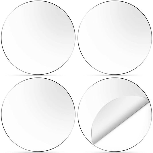 4 pieces Circle Clear Acrylic Sheet