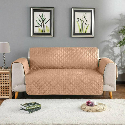 Quilted Sofa Covers Non-slip W/Piping 5 seater