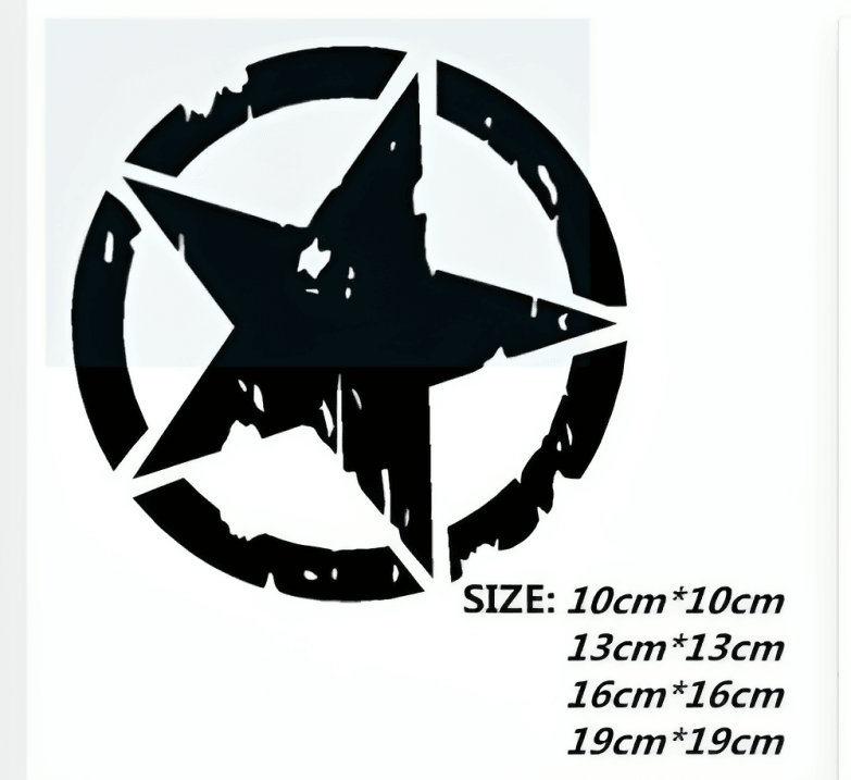 1Pcs Broken Five-Pointed star Car Stickers Cool Funny Creative Decoration For Helmet Fuel Tank Cap Auto Tuning Styling Vinyls Broken Five-Pointed star Car Stickers Cool Funny Creative Decoration For Helmet Fuel Tank Cap Auto Tuning Styling Vinyls - ValueBox