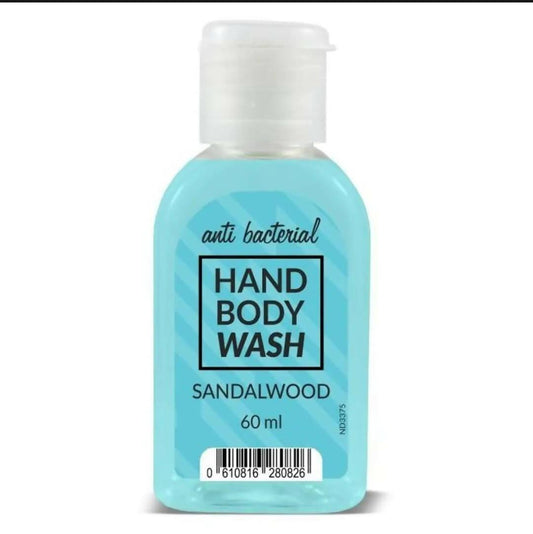 Travel Size Face Wash Antibacterial Sandalwood Hand Wash Body Wash 60 ml - ValueBox