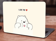 Cute Bear, We Bare Bears, Love Laptop Skin Vinyl Sticker Decal, 12 13 13.3 14 15 15.4 15.6 Inch Laptop Skin Sticker Cover Art Decal Protector Fits All Laptops - ValueBox