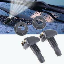 2x Universal Front Windshield Washer Wiper Nozzle Sprayer Water Spout Outlet MJ
