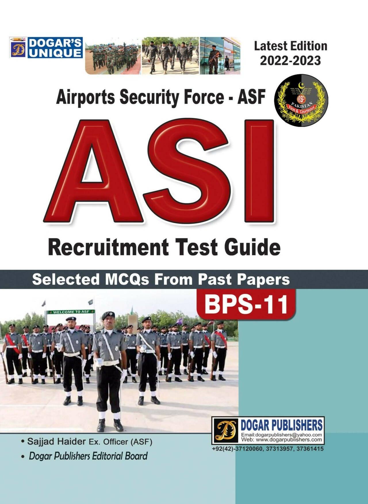 Dogar Airports Security Force – ASF ASI Recruitment Test Guide - ValueBox
