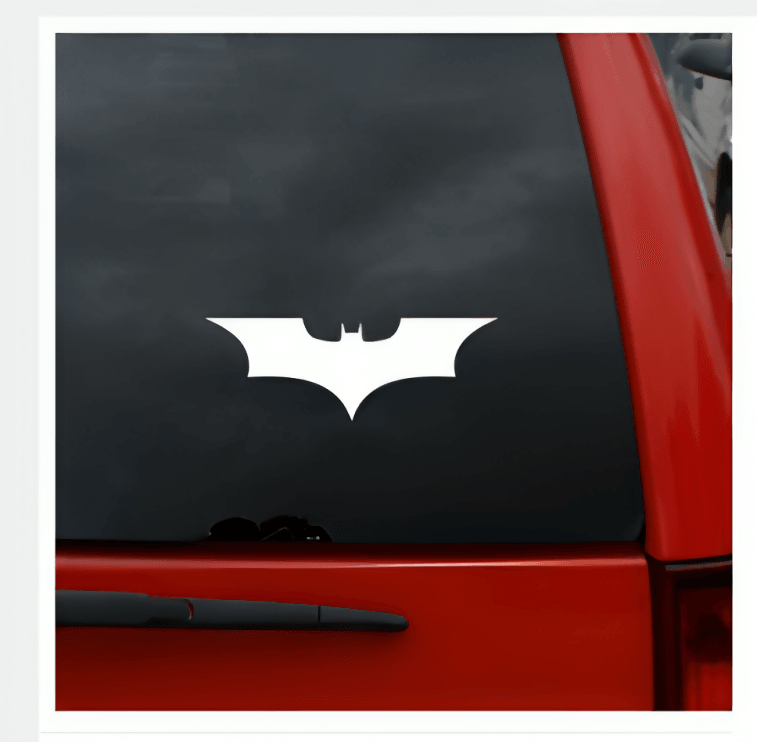 1Pc Bat Car Stickers Batman Car Window white sticker Accessories Vinyl Decals Creative Decals Design Waterproof Auto Tuning Styling Bumper Truck Decal Vinyl car sticker - ValueBox