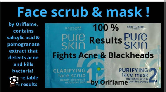 1 Clarifying Face Scrub & 2 Purifying Face Mask - ValueBox