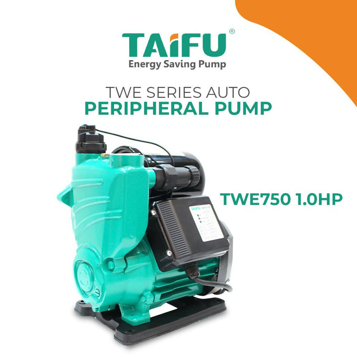 Taifu Twe Series Auto Peripheral Pump - Twe750 - 1.0hp - 100% Copper