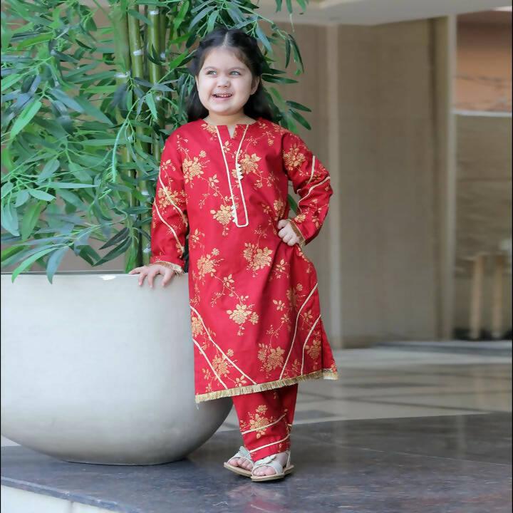 MAROON GIRLS KURTI - ValueBox