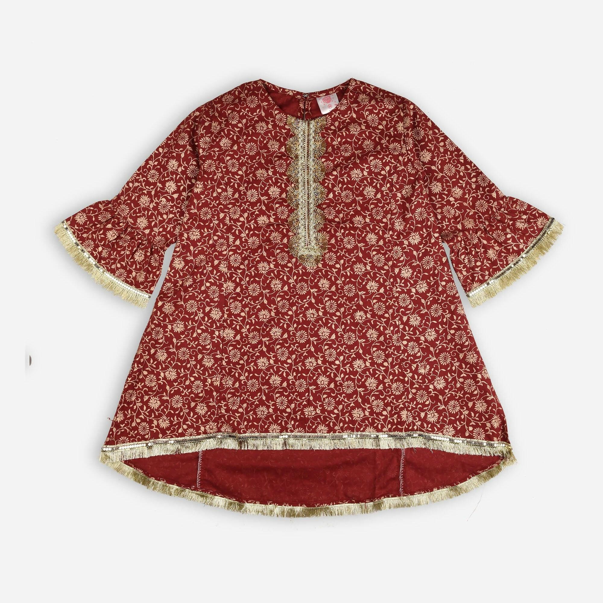 Summer Maroon Kurti - ValueBox