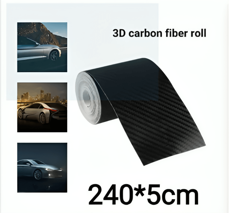 240*5cm New Car Decal 3D Carbon Fiber Car Sticker Paste Protector Strip Door Sill Side Mirror Anti Scratch Tape Protection FilmExterior Accessories Vinyl Decals Creative Decals Design Waterproof Auto Tuning Styling Bumper Truck Decal Vinyl car sticker - ValueBox