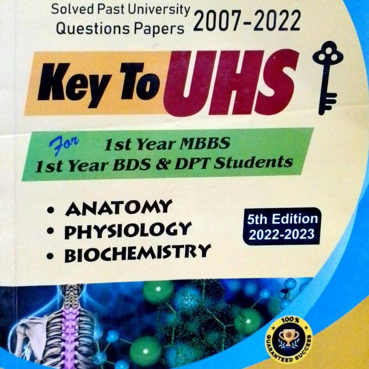 Key To UHS 1st Year MBBS BDS DPT - ValueBox