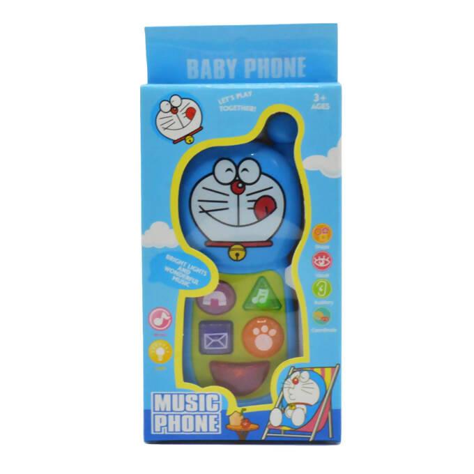 Planet X - Musical Baby's Doraemon Delightful Phone Toy for Kids - Blue Color - ValueBox