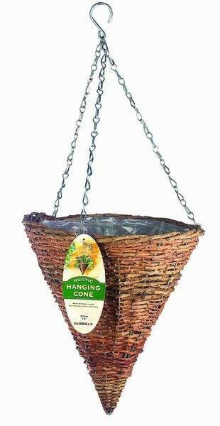 2 GEP Cone Hanging Basket metal frame size 10 For Garden (Outdoor) - ValueBox