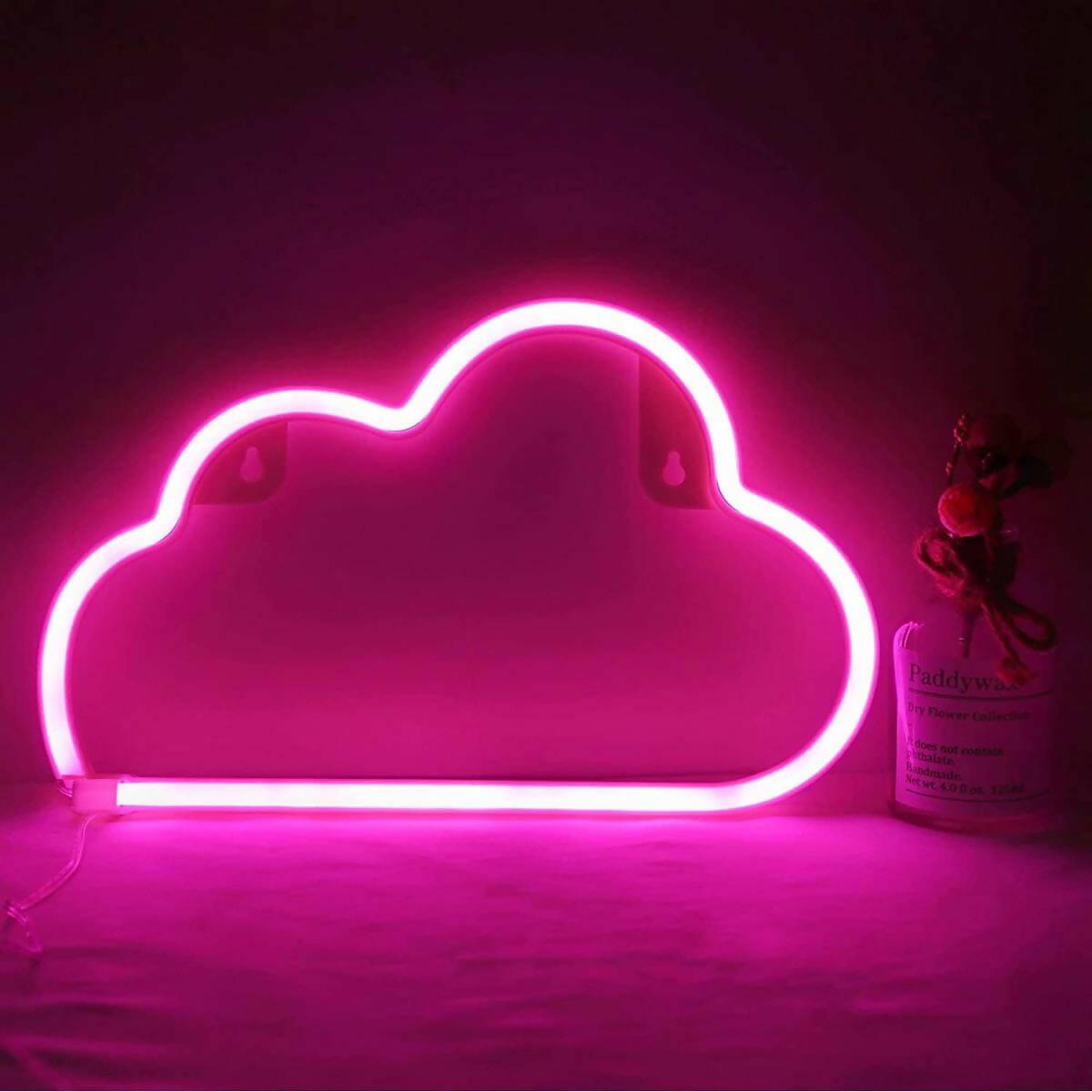 Cloud Neon Sign Board Glow Neon Light Wall Signboards Led Sign Boards for Shop Restaurant Room Decoration - ValueBox