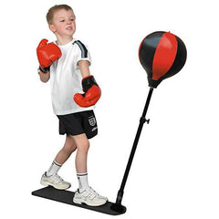 Kids Boxing Stand Training Punching Bag Ball Adjustable 102 cm Punching Bags with Gloves