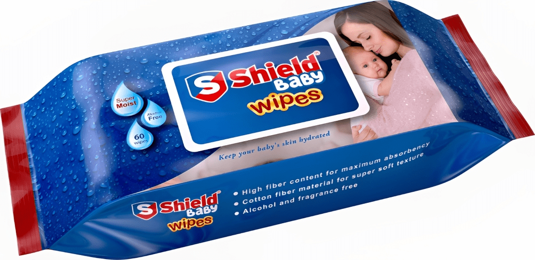 Shield Baby Wipes 1x60 (P)