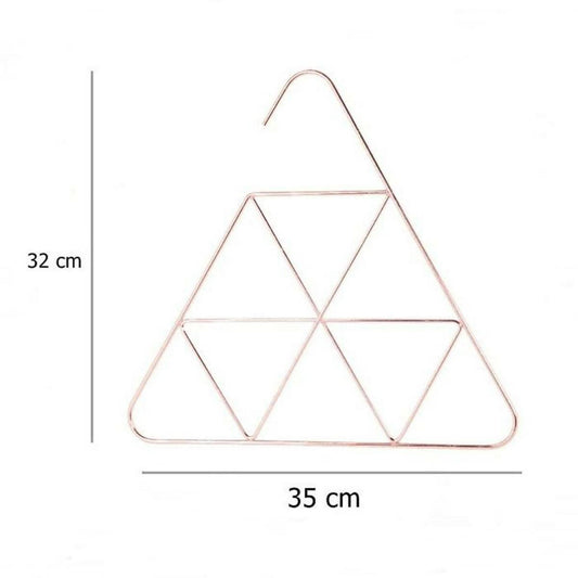 1 Pcs Metal Triangle Shape Tie/Scarf Storage Hanging Organizer / Hanger