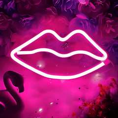 Lips Neon Sign Board Glow Neon Light Wall Signboards Led Sign Boards for Shop Restaurant Room Decoration1 - ValueBox