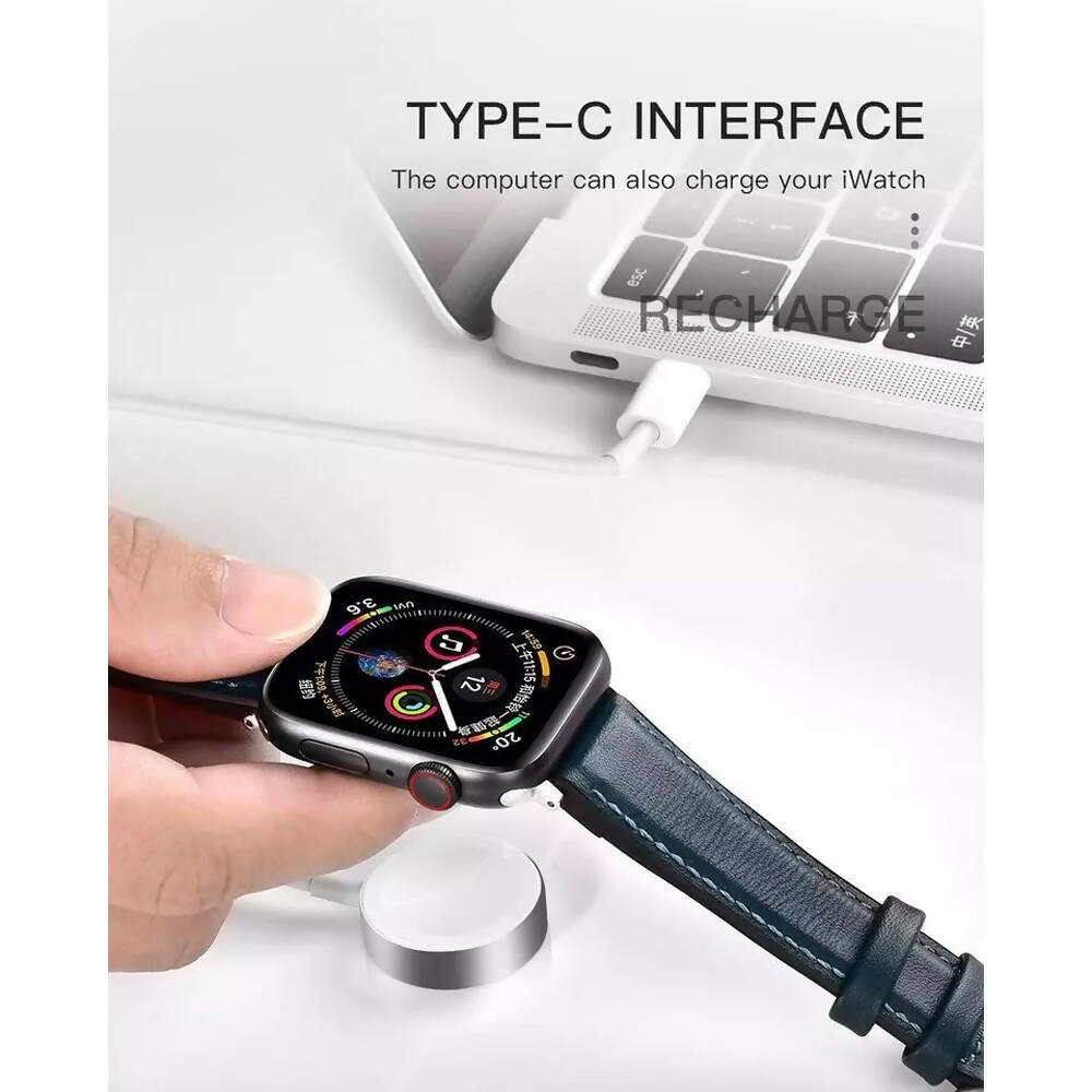 Coteetci Ws-21 Iwatch Magnetic Charger Usb-c (Apple Watch Magnetic Charging Cable) – White
